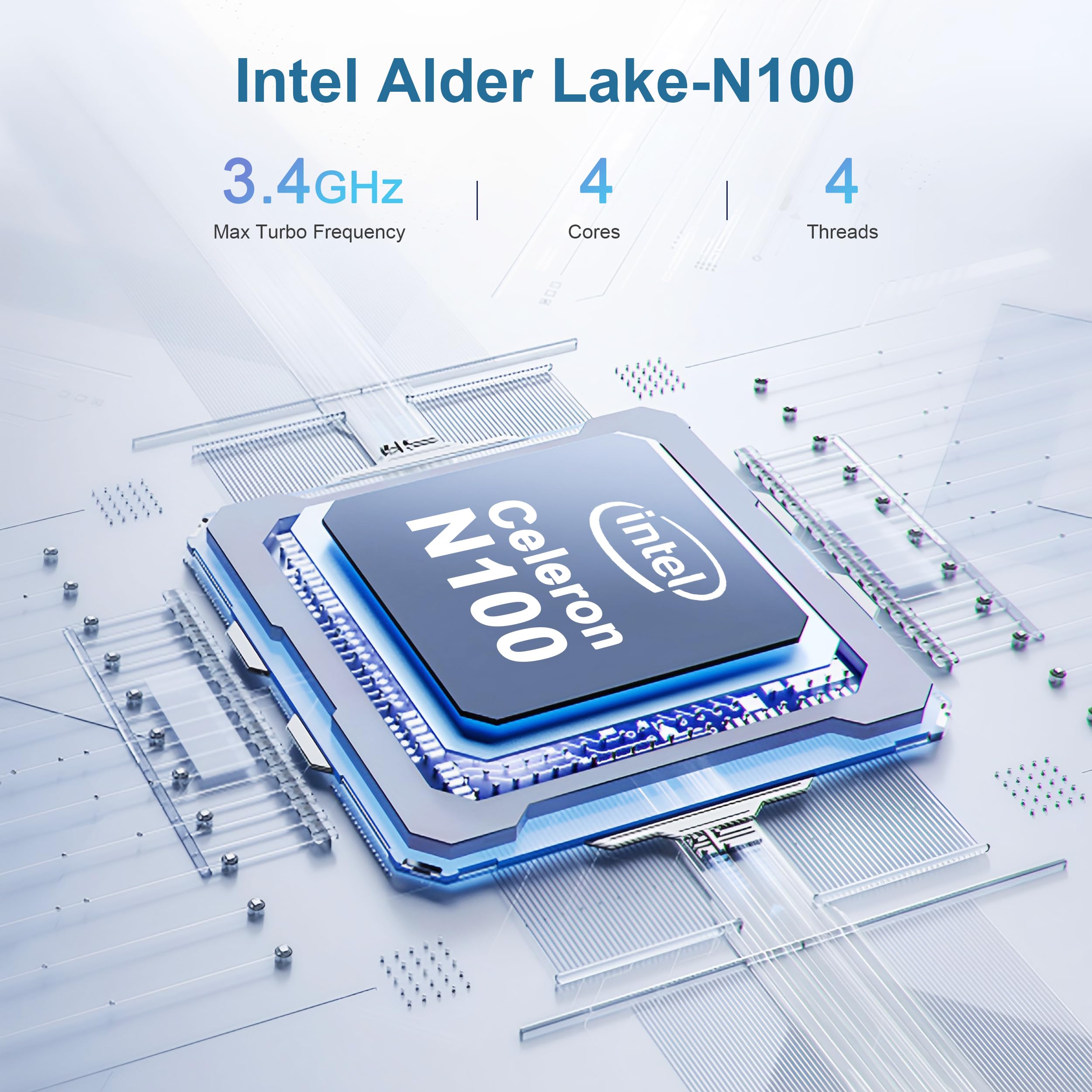 Beelink Mini PC, Mini S12 Pro Intel 12th N100(Up to 3.4GHz) Mini